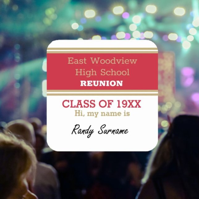 Name Tag! Custom Class Reunion Stickers (Creator Uploaded)
