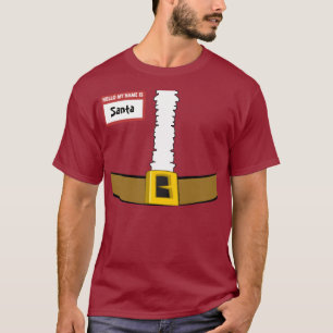 Name Tag Santa Suit Belly Top Customize Me!