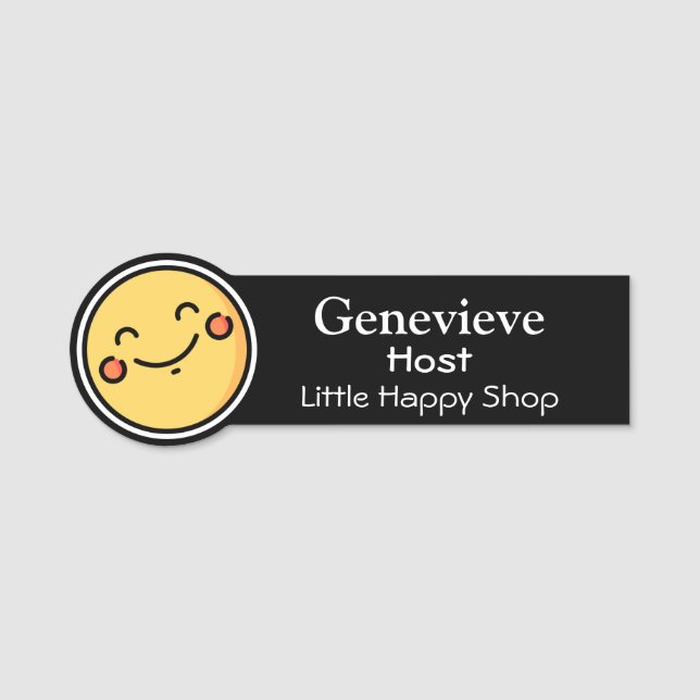 Name Tag Small Business Employee Badge (Front)