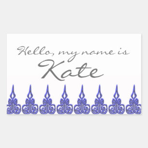 Name tag sticker Hello my name is - Customized