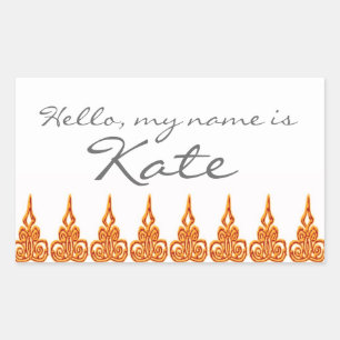 Name tag sticker Hello my name is - Customized