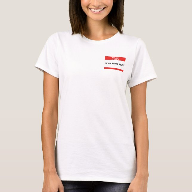 Name Tag T-Shirt (Front)