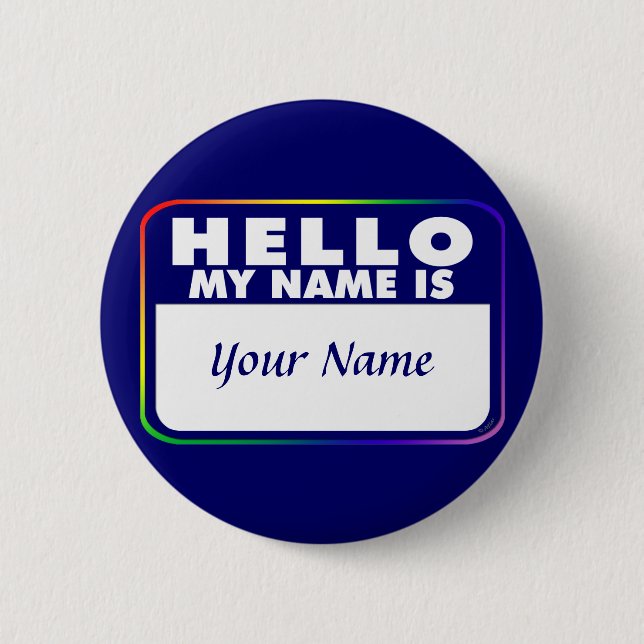 Name Tag Template 2 Inch Round Button (Front)