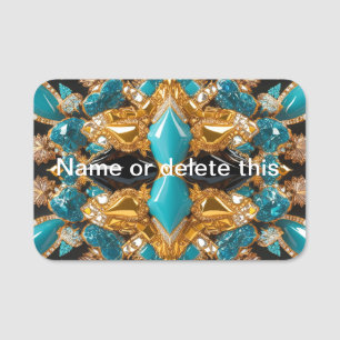 Name tag with Bahamas Colours