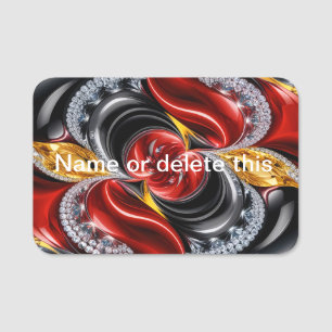 Name tag with German Colours