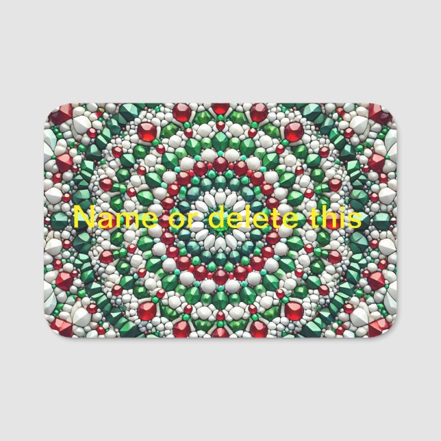 Name tag with Italian Colours (Front)
