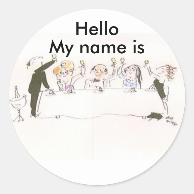 Name Tags for Party (Front)