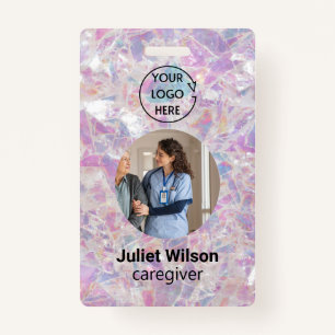 name tags nice caregiver id badge badge