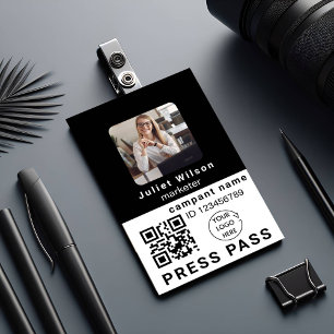 name tags nice qr code media press id badge