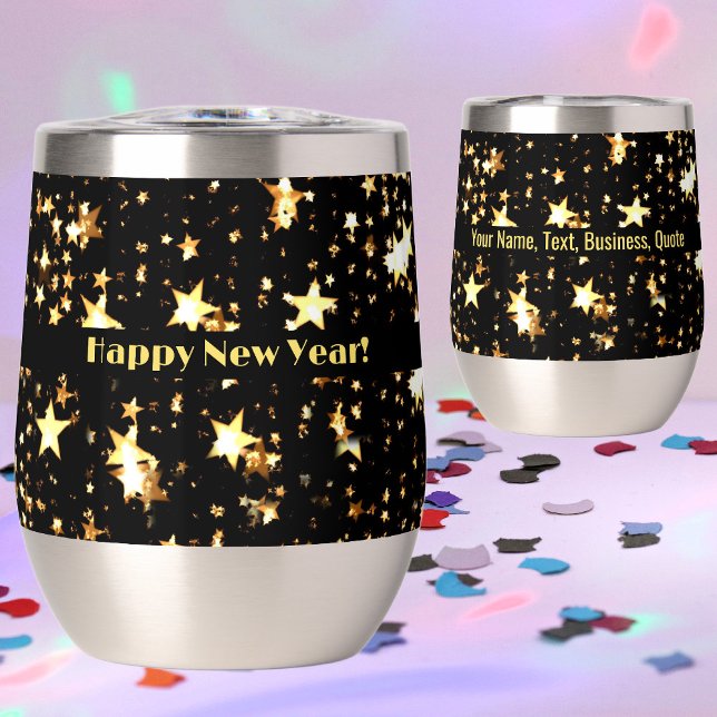 Name-Text Happy New Year 11oz Stainless Steel (Creator Uploaded)