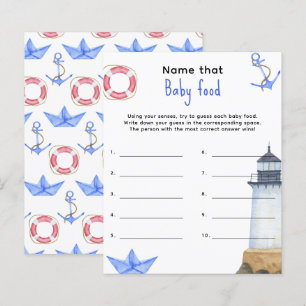 Name that baby food - baby shower game