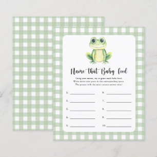 Name that baby Food - Frog baby shower