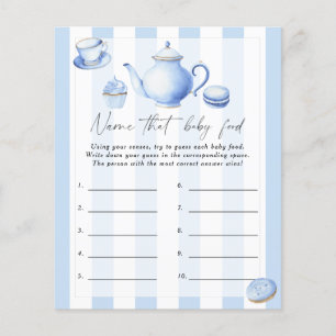 Name that baby food shower game - Tea party