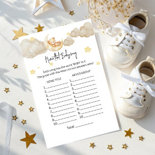 Name That Baby Song Game Over the Moon Baby Shower