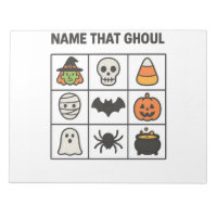 Name That Ghoul Halloween Cute Bingo Game Icons