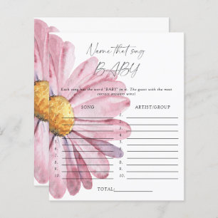 Name that song baby shower game - daisy