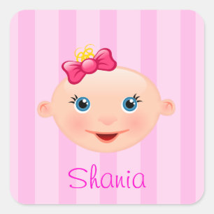 "Name This!" Baby Face Pink - Sticker