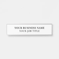 Name Title Employee Office Door Sign