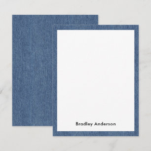 Name    Trendy Blue Jean Denim Print Frame Card
