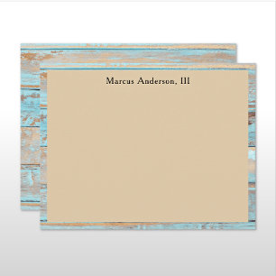 Name    Turquoise Weathered Wood Frame Card