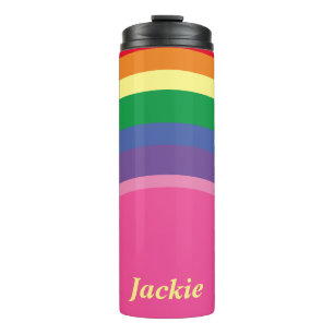 Name w/Rainbow Pride Thermal Tumbler