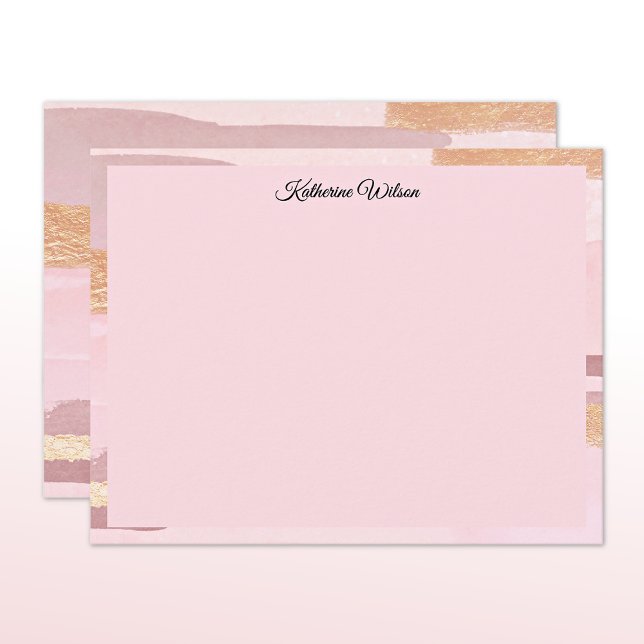 Name || Watercolor Blush Pink Mauve Frame Card (Creator Uploaded)