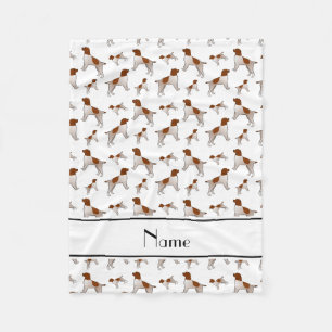 Name white Wirehaired Pointing Griffon dogs Fleece Blanket