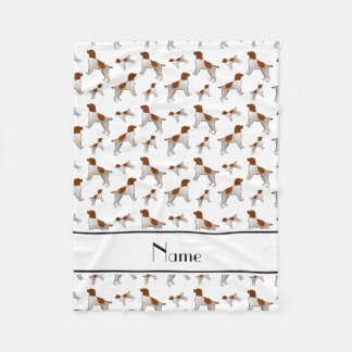 Name white Wirehaired Pointing Griffon dogs Fleece Blanket