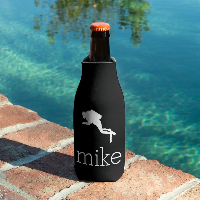 Name With Scuba Diver Bottle Cooler (In Situ Pool)