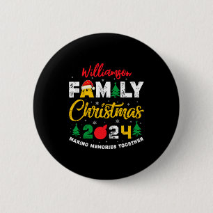 Name Year Matching Family Christmas Reunion T Shir 2 Inch Round Button