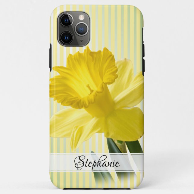 Name: Yellow Daffodil Quote Floral Photography Case-Mate iPhone Case (Back)