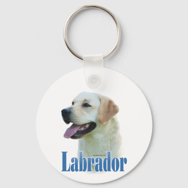 Name Yellow Labrador Retriever  Keychain (Front)