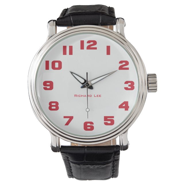 Name Your Man's Watch - Red (Front)