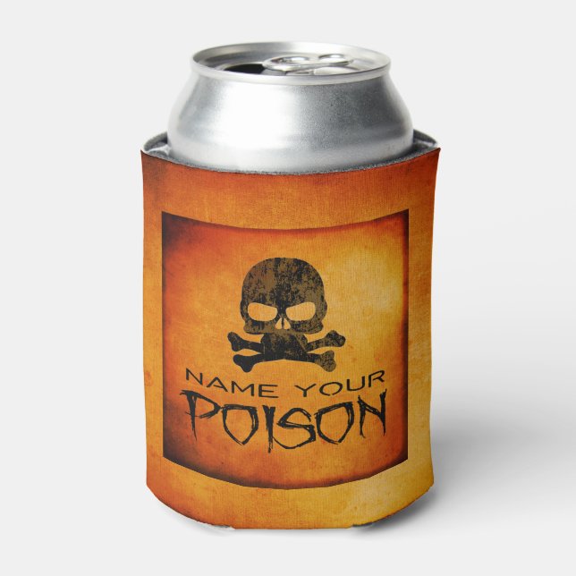 Name Your Poison Halloween Beverage Can Cooler (Can Front)