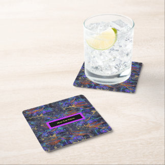 Name Your Poison Square Paper Coaster
