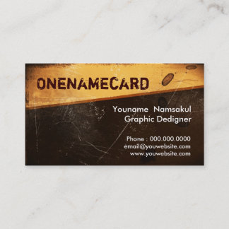 namecard-008 / grunge Old paper Business Card