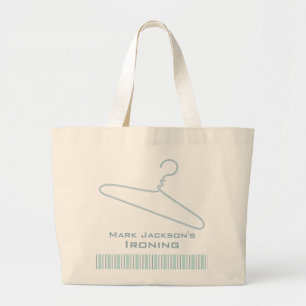 Named hanger graphic ironing / washing stripes bag