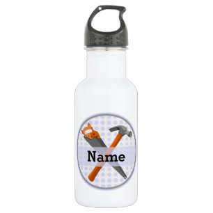 Named Personalized Tools design for boys. 532 Ml Water Bottle