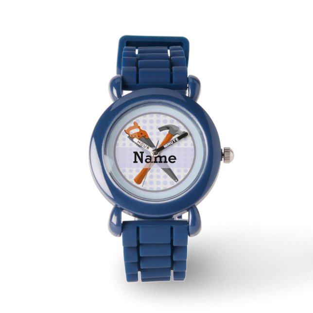 Named Personalized Tools design for boys. Watch (Front)