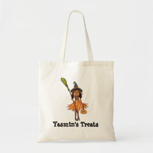 Named Treats girls Halloween bag