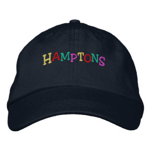 Namedrop Nation_Hamptons multi-colored Embroidered Hat