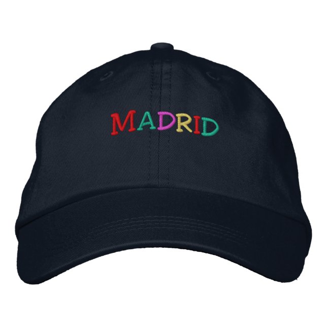 Namedrop Nation_Madrid multi-coloured Embroidered Hat (Front)