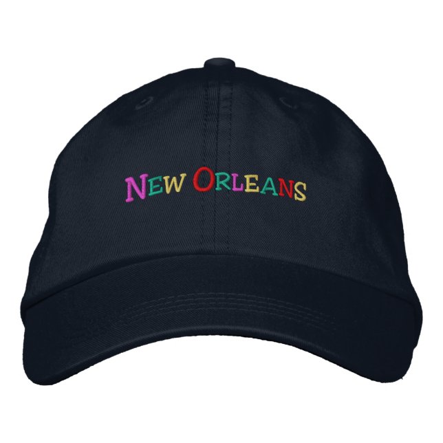 namedrop Nation_New Orleans multicolored Embroidered Hat (Front)
