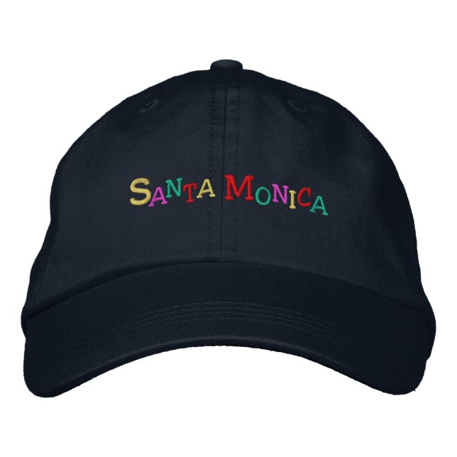 namedrop Nation_Santa Monica multi-coloured Embroidered Hat (Front)