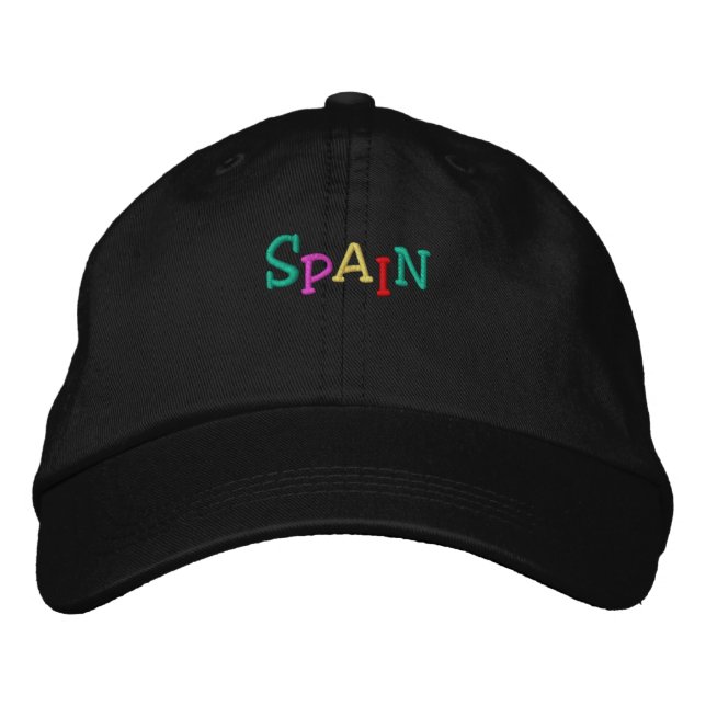 Namedrop Nation_Spain multicolored Embroidered Hat (Front)