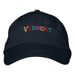 Namedrop Nation_Vermont multi-colored Embroidered Hat
