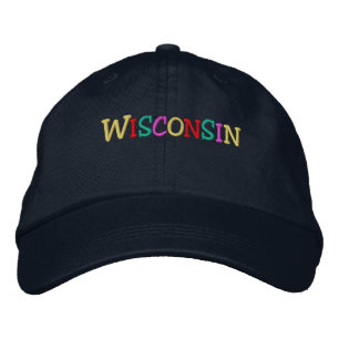 Namedrop Nation_Wisconsin multi-colored Embroidered Hat