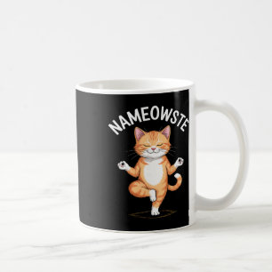 Nameowste Funny Yoga Cat Meditating  Coffee Mug