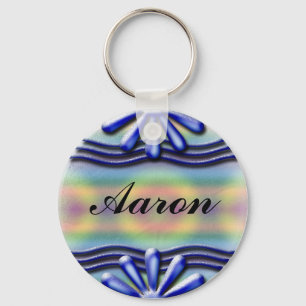 Nameplate Blue Keychain