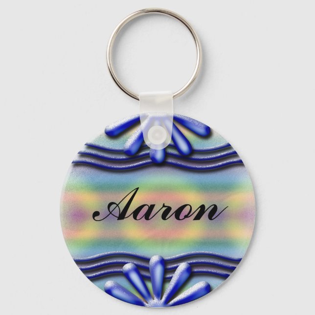 Nameplate Blue Keychain (Front)